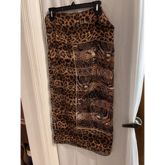 Unbranded Accessories - Tiger Animal Print Square Scarf 32x34